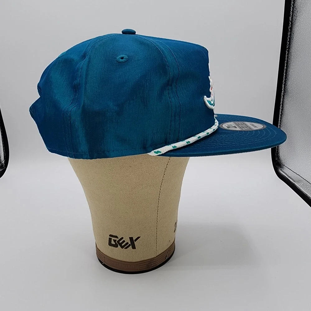 Miami Dolphins NFL New Era 9Fifty Rope‎ Golfer Hat Satin Adult Snapback Cap NEW